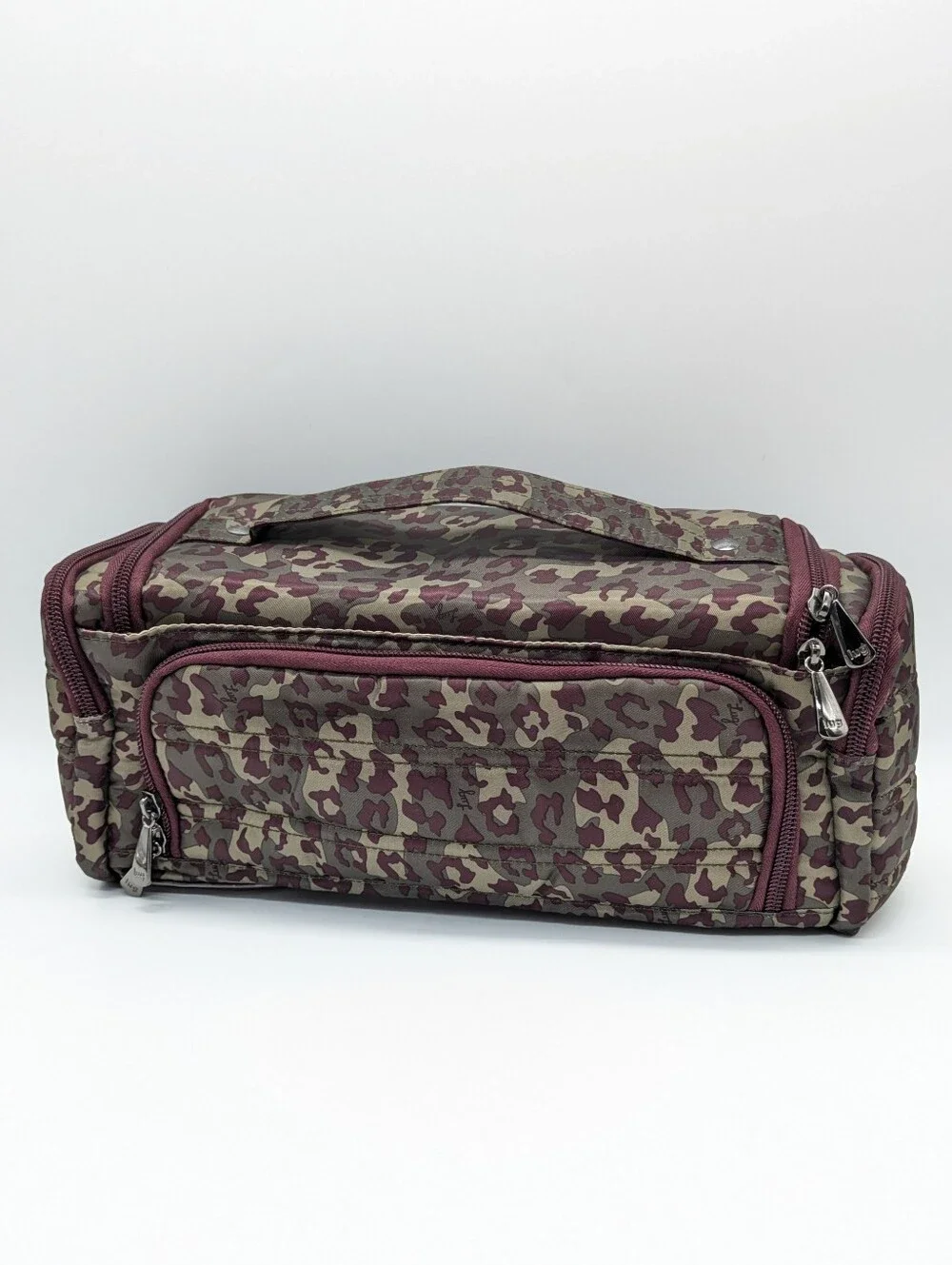 Lug Trolley Purple Grey/Green Animal Cheetah Leopard Cosmetics Travel Bag